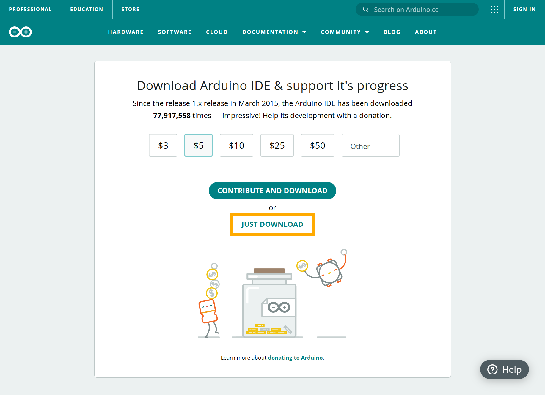 Arduino IDE Downloads